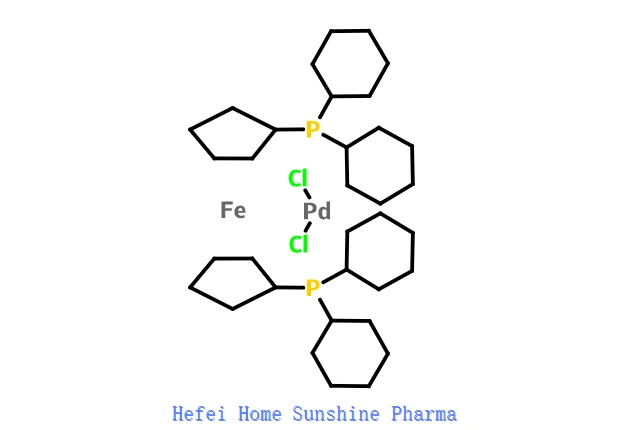 1,1μ-бис(ди-циклохексилфосфино)фероцен паладиев дихлорид CAS 917511-90-1