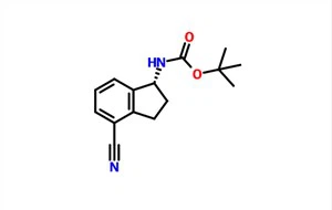 (S)-трет-бутил (4-циано-2,3-дихидро-1Н-инден-1-ил)карбамат CAS 1306763-30-3